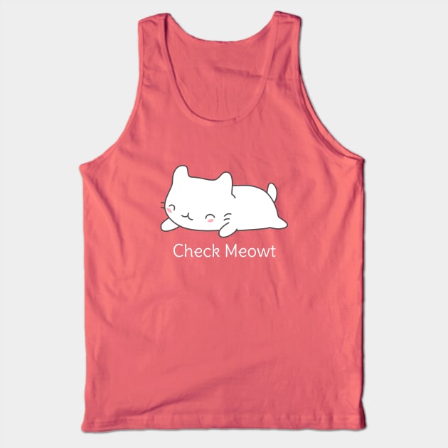 Funny Cat Pun T-Shirt Tank Top by happinessinatee
